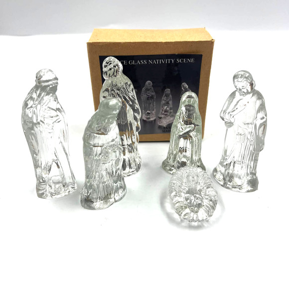 K's Collection Holiday Ks Collection Vintage Clear Glass Christmas